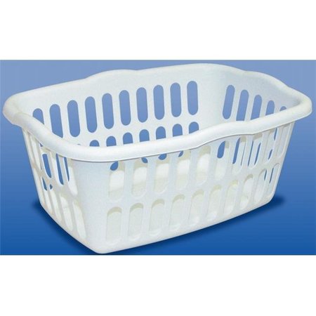DENDESIGNS White Rectangular Laundry Basket  - Pack of 12 DE338125